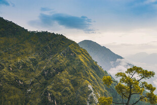 青山云海间的秀丽景致