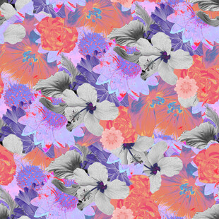 多彩花卉图案背景