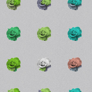 多彩立体花朵图案背景