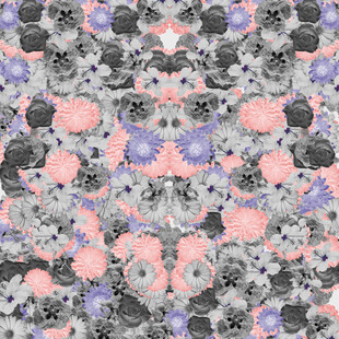 多彩抽象花卉图案纹理