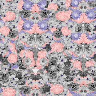 花卉几何图案纹理背景图