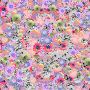 多彩花卉图案背景