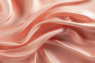 柔滑粉色绸缎纹理特写