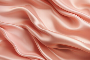 柔滑粉色绸缎纹理特写