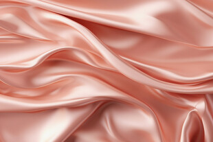 粉色绸缎面料纹理特写