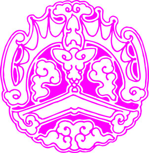 传统粉色中式花纹图案