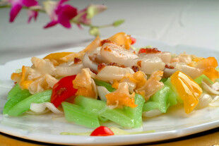 彩椒西芹炒鸡肉丁