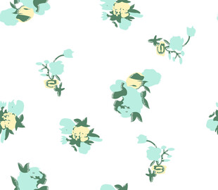 清新花卉图案背景