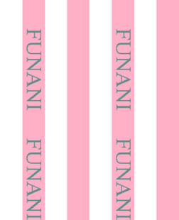 粉色芬迪尼品牌条纹图案