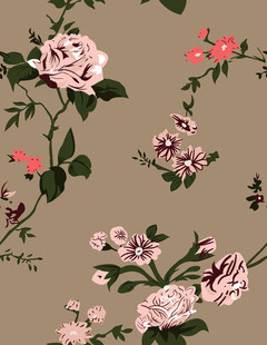 复古风花卉图案设计