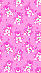 粉色小兔图案背景