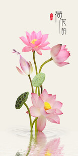 荷花装饰画