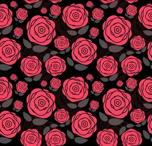 玫瑰图案背景