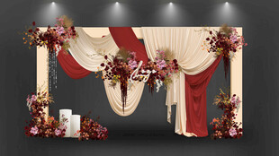 红白婚礼拱门留影区