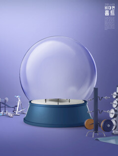 透明玻璃球摆件