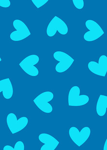 蓝色爱心图案背景