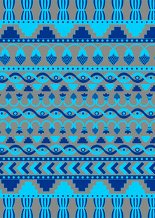 几何图案民族风彩色纹理