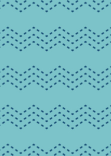 蓝底波浪点状无缝图案