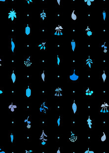 蓝色梦幻星空元素图案