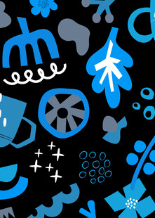 蓝色几何图案创意背景