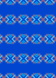 民族风几何图案蓝色背景
