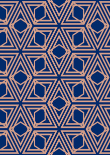 几何图案蓝色复古装饰纹理