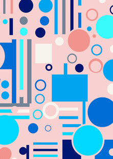 几何图案抽象多彩背景图