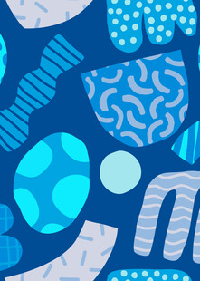 蓝色几何图案抽象背景