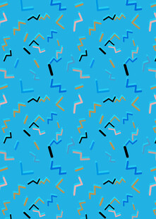 蓝色海洋生物图案背景