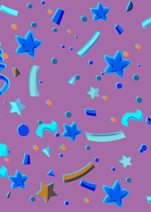 梦幻紫色星空装饰图案