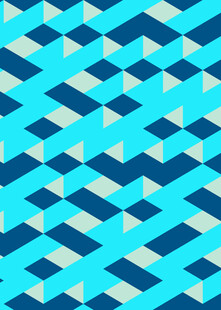 蓝调几何图案背景纹理