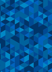 蓝色几何三角抽象背景图