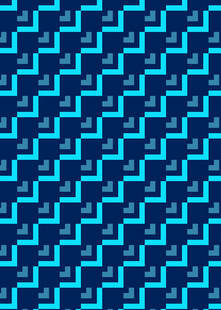 蓝调几何图案无缝背景