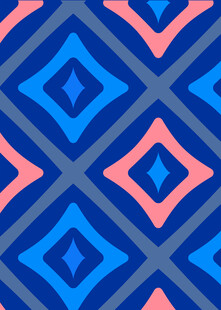 蓝粉几何图案无缝背景