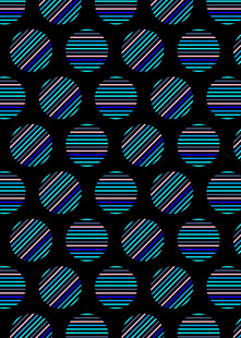 彩色条纹圆球图案背景