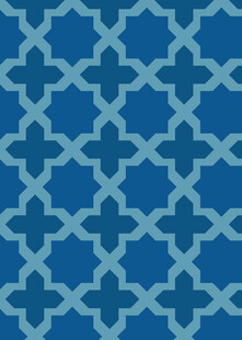 蓝色几何花纹图案背景