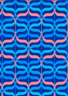 蓝粉交织几何图案纹理