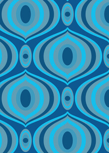 蓝色几何图案无缝背景