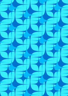 蓝绿色几何图案无缝背景