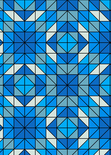 蓝色几何图案无缝背景