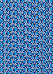 蓝色几何花纹图案背景