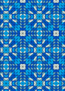 蓝色几何图案无缝纹理