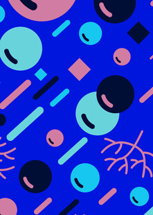 梦幻几何抽象图案背景