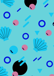 海洋风几何图案背景