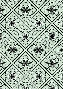 几何线条构成的简约花纹图案