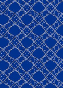 蓝色几何线条无缝图案