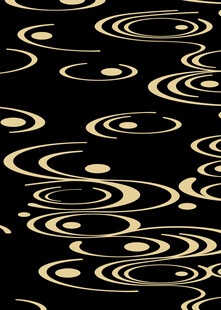 黑金环形图案背景纹理