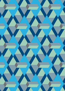 几何图案蓝色系背景纹理