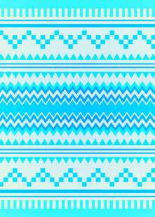 蓝白几何图案针织纹理