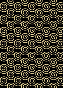 黑金螺旋纹中式传统图案